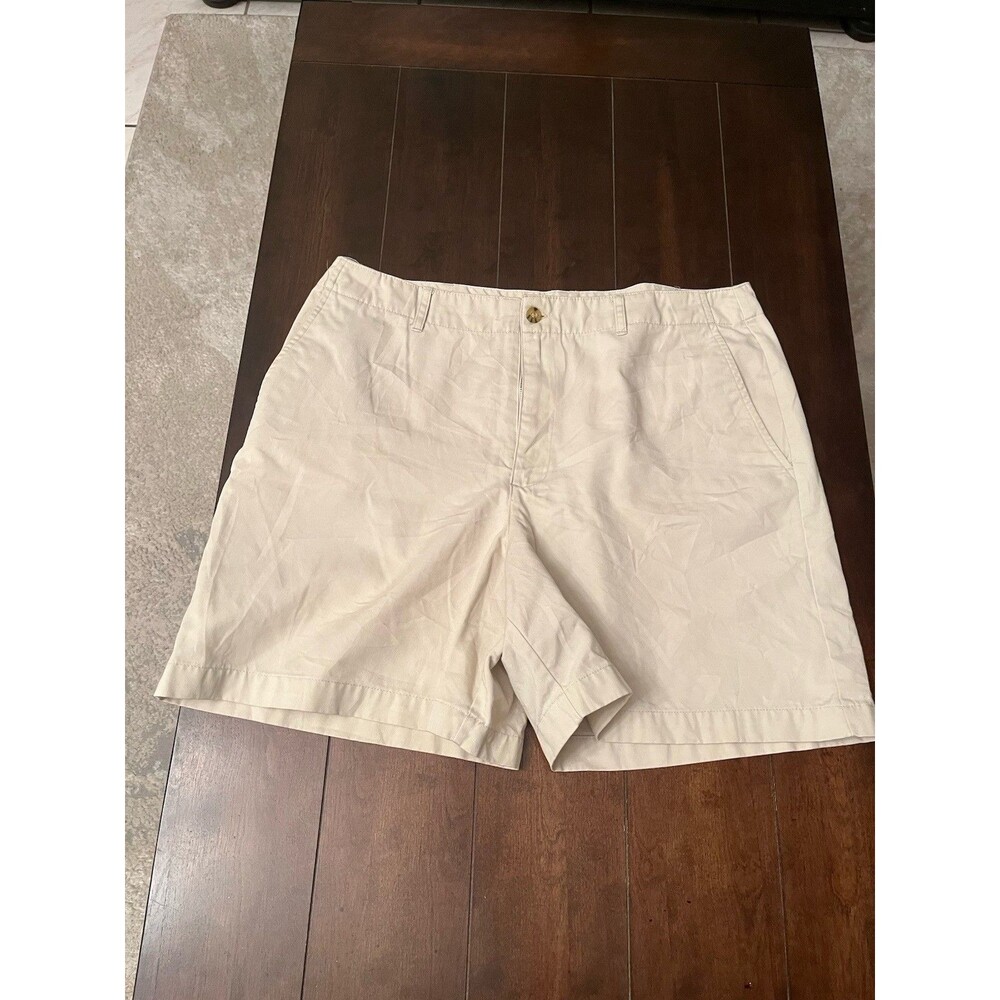 White Stag High Rise Cargo Utility Shorts Beige 100% Cotton Women's 14 #H68-10